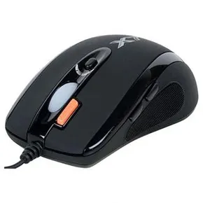 A4Tech Myš X-710BK, 2000DPI, optická, 7tl., drôtová USB, čierna, herná
