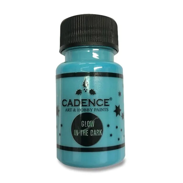 Hlavný obrázok produktu Akrylové barvy Cadence Premium 50 ml, svítící ve tmě, modrá