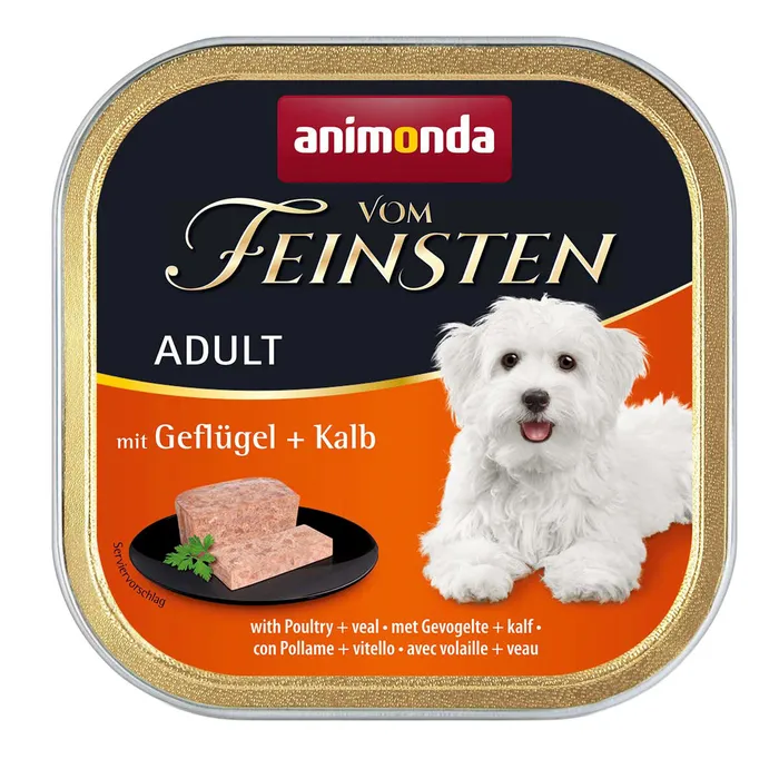 Hlavný obrázok produktu ANIMONDA paštika ADULT - drůbež, telecí pro psy 150g