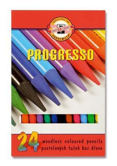 Hlavný obrázok produktu Barevné pastelky "Progresso 8758/24", 24ks, bez dřeva, KOH-I-NOOR