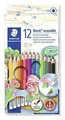 Ďalší obrázok produktu Farebné pastelky s gumou "Noris Club", 12 farieb, súprava, šesťhranné, STAEDTLER