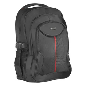 Batoh na notebook 15,6, Carbon, čierny z polyesteru, nepromokavé dno a bočné kapsy, Defender