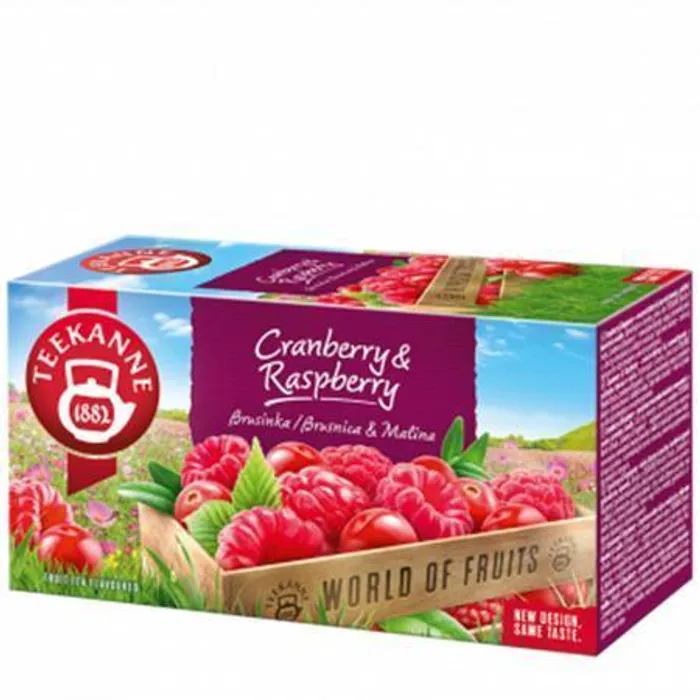 Hlavný obrázok produktu Čaj, ovocný, 20x2,5 g, TEEKANNE "Red berries" brusinka-malina