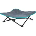 Ďalší obrázok produktu Campingové lôžko STRONG pre psov, tmavosivá/petrolejová 88 x 32 x 88 cm