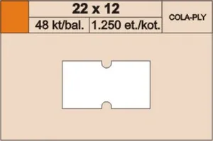 Cenové etikety 22x12 cm, oranžové