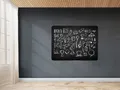 Ďalší obrázok produktu Čierna bezrámová magnetická tabuľa na kriedy - Qboard 150 x 97 cm