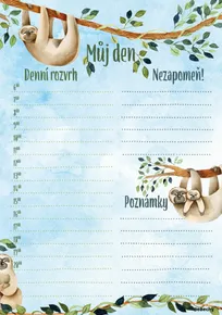 A5 Daily Planner - Sloth