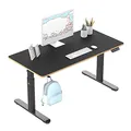 Ďalší obrázok produktu Dětský pracovný stôl, elektricky nastaviteľná výška, čierna doska, 120X60 cm, 55-81 cm, PU