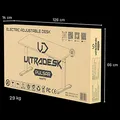 Ďalší obrázok produktu Dětský pracovný stôl, elektricky nastaviteľná výška, čierna doska, 120X60 cm, 55-81 cm, PU