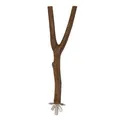 Ďalší obrázok produktu Drevené bidielko Y s kovovým úchytom do klietky 20cm/15mm