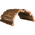Ďalší obrázok produktu Drevený most z okrúhlych drievok, pre myši a škrečky, 22 x 10 cm