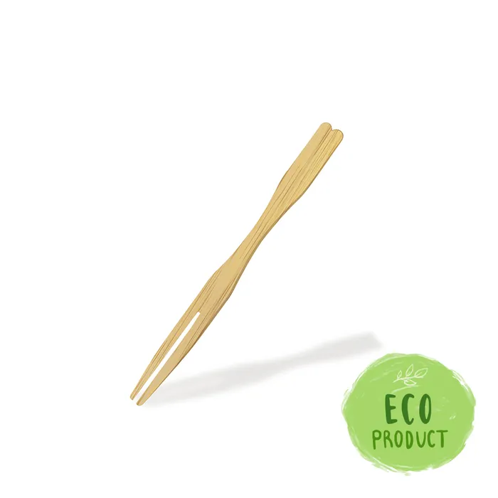 Hlavný obrázok produktu Fingerfood bodec (bambusový FSC 100%) Vidlička 9cm [100 ks]