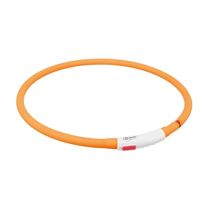 Hlavný obrázok produktu Flash USB svítící obojek XS-XL 70 cm / 10 mm, - oranžová