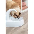 Ďalší obrázok produktu Fontánka na vodu s oblým kohútikom, 2,5 l/25 × 24,5 × 35 cm, plast, biela