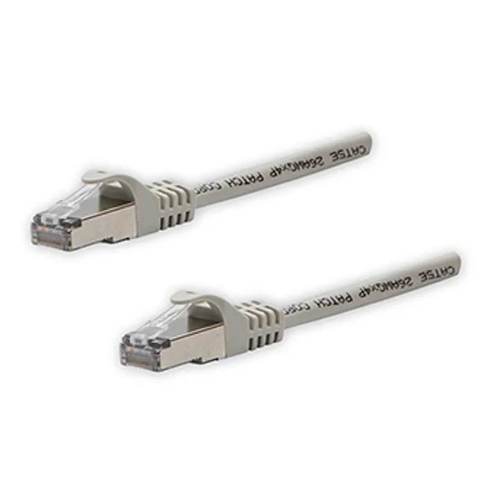 Hlavný obrázok produktu FTP patchcord, Cat.5e, RJ45 M-2m, stíněný, šedý, čistá měď, economy