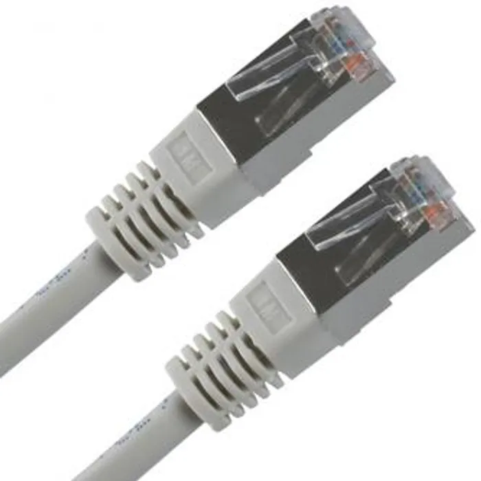 Hlavný obrázok produktu FTP patchcord, Cat.5e, RJ45 M-5m, stíněný, šedý, economy