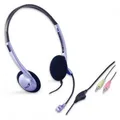 Ďalší obrázok produktu Genius HS-02B, slúchadlá s mikrofónom, ovládanie hlasitosti, čierno-strieborná, 2x 3.5 mm jack