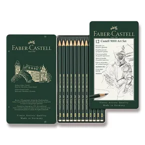 Grafitová ceruzka Castell 9000, plechová škatuľka 12 ks Faber-Castell 119065