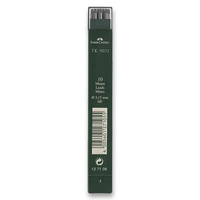 Hlavný obrázok produktu Grafitové tuhy Faber-Castell TK 9071 3,15 mm, tvrdost 6B