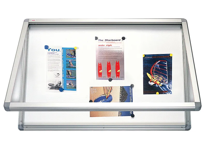 Hlavný obrázok produktu Horizontální vitrina 120x90cm, zámek, lakovaný vnitřek - magnetická