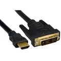 Ďalší obrázok produktu Video kábel DVI (18+1) M - HDMI M, 2m, pozlatené konektory, čierna, Logo, blister