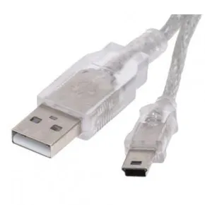 Kábel USB (2.0), USB A M - USB mini M (5 pin), 0.6m, čierny