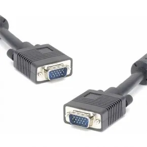 Kábel VGA (D-sub) M- VGA (D-sub) M, 5m, tienený, čierna