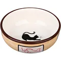 Ďalší obrázok produktu Keramická miska s mačkou a rybou, glazúra 0,35 l/12,5 cm
