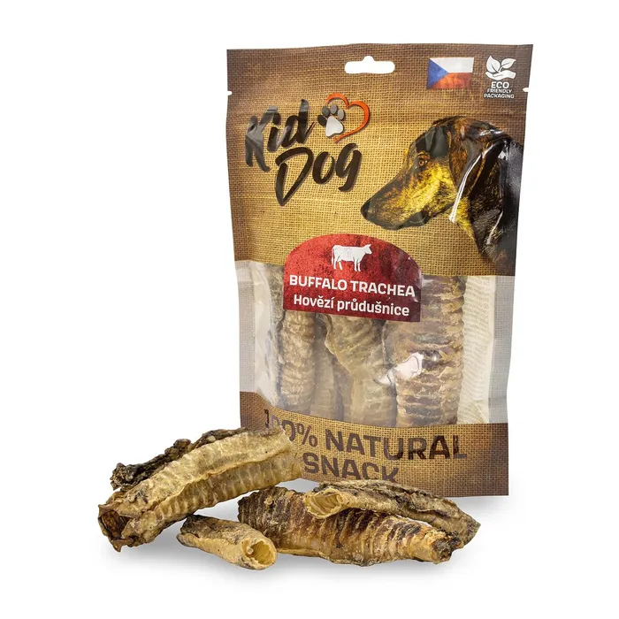 Hlavný obrázok produktu KIDDOG 100% Natural Snack, hovězí trachea 12-13 cm / 100 g