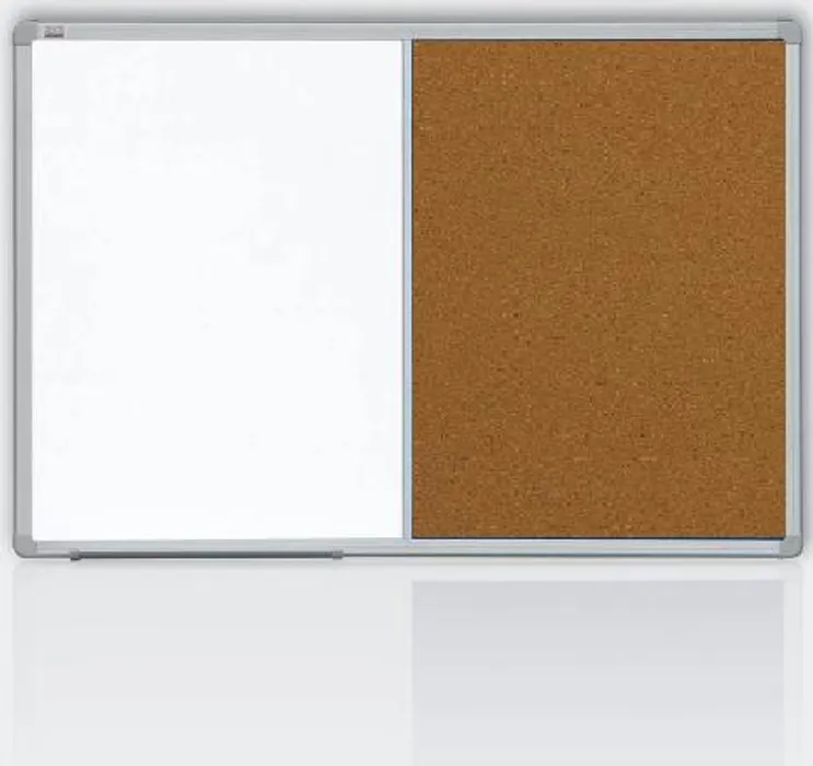 Hlavný obrázok produktu Kombinovaná tabule 90x120 korek/magnet., rám ALU23