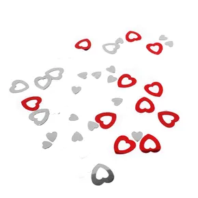 Konfeta lesklá (PET) Srdce priemer 12mm 15g [1 bal.]