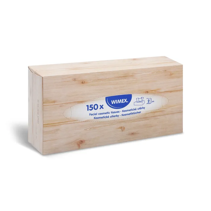 Hlavný obrázok produktu Kosmetická utěrka (PAP FSC Mix) 2vrstvá v boxu [150 ks]