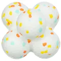 Ďalší obrázok produktu Light & Strong, ľahký odolný loptička s bublinami, EPS, ø 8 cm, biela/multicolor