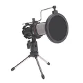 Ďalší obrázok produktu Marvo, streamovací mikrofón, MIC-02, bez regulácie hlasitosti, čierny, s tripodom