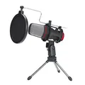 Ďalší obrázok produktu Marvo, streamovací mikrofón, MIC-02, bez regulácie hlasitosti, čierny, s tripodom