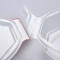 Ďalší obrázok produktu Menu misa (PP) s viečkom 2dielna osemhranná priehľadná [25 ks]