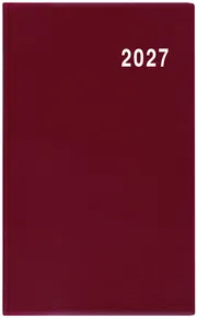 Mesačný diár - Marika - PVC - bordó