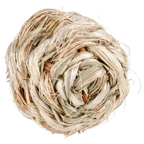 Loptička s rolničkou z trávy 6 cm