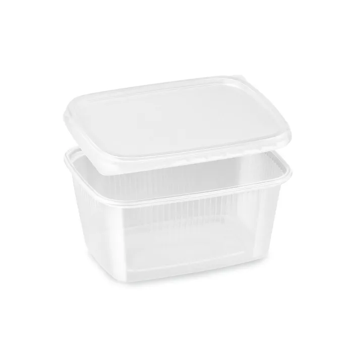 Hlavný obrázok produktu Miska hranatá průhledná 250 ml + víčko (PP) [2 x 250 ks]