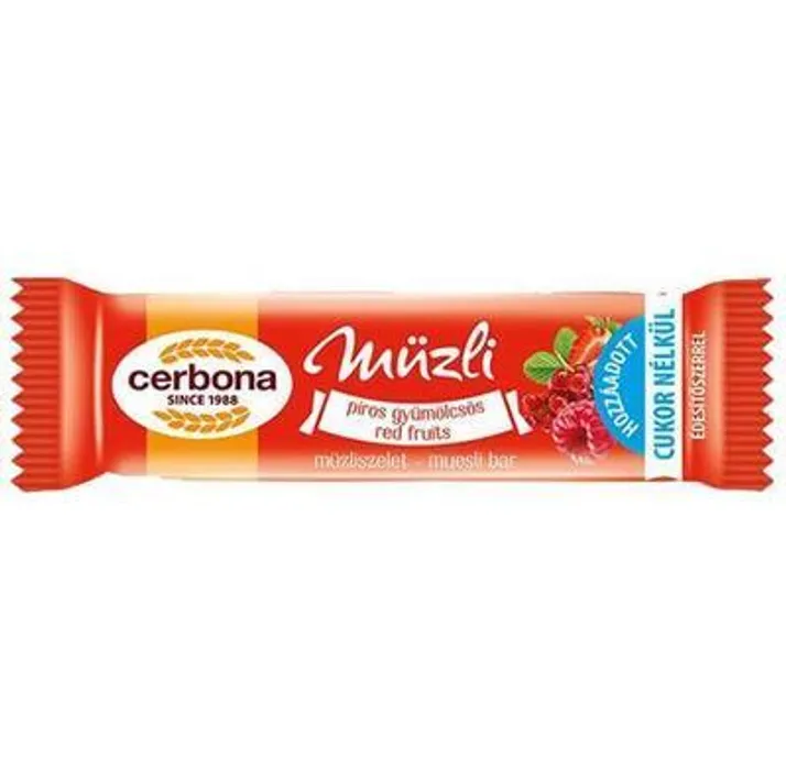 Hlavný obrázok produktu Müsli tyčinka, s lesním ovocem, CERBONA