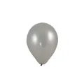 Nafukovací balónik strieborný priemer 25cm `M` [10 ks]