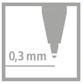 Ďalší obrázok produktu Náhradná náplň STABILO EASYoriginal Refill - fine modrý zmizíkovateľný atrament - [3 ks]