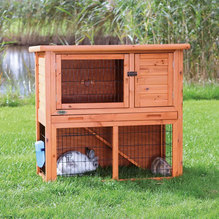 Hlavný obrázok produktu NATURA králíkárna s výběhem 104 x 97 x 52 cm, hnědá