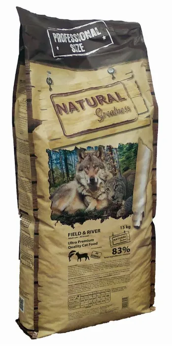 Hlavný obrázok produktu Natural Greatness Field,River Cat Recipe /losos,jehně 15 kg