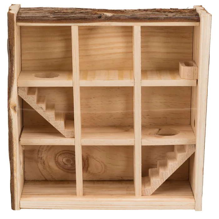Hlavný obrázok produktu Natural Living věž/bludiště na hraní pro myši a zakrslé křečky, 3 poschodí 30x30x10 cm
