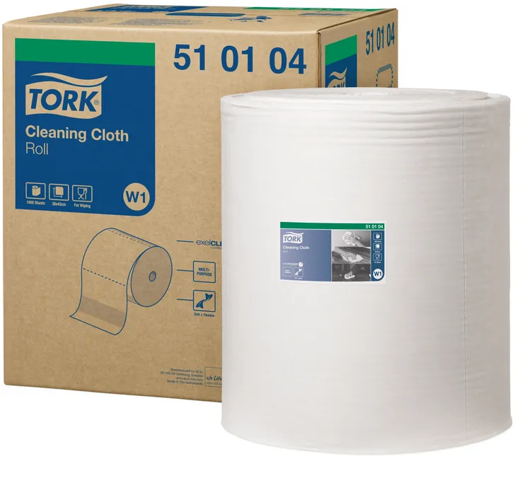 Hlavný obrázok produktu Netkaná textilie Tork 510104 Premium 510 velká role bílá W1 [1 ks]