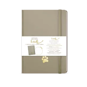 Notes Luxi linky - A5 - laminovaný - moka