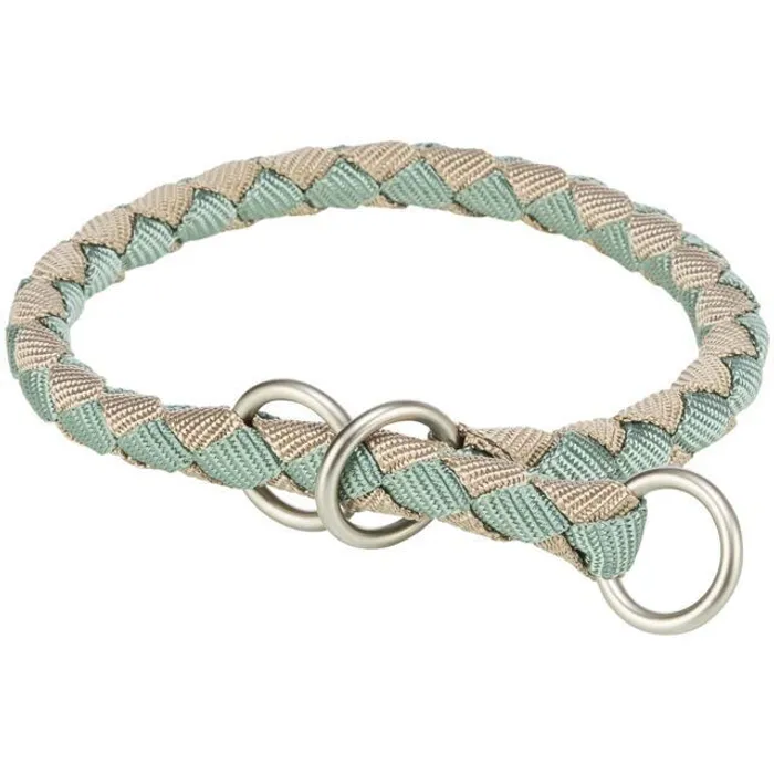 Hlavný obrázok produktu Obojek CAVO kulatý polostahovací, šalvějová/písková M-L: 43-51cm/ o18mm