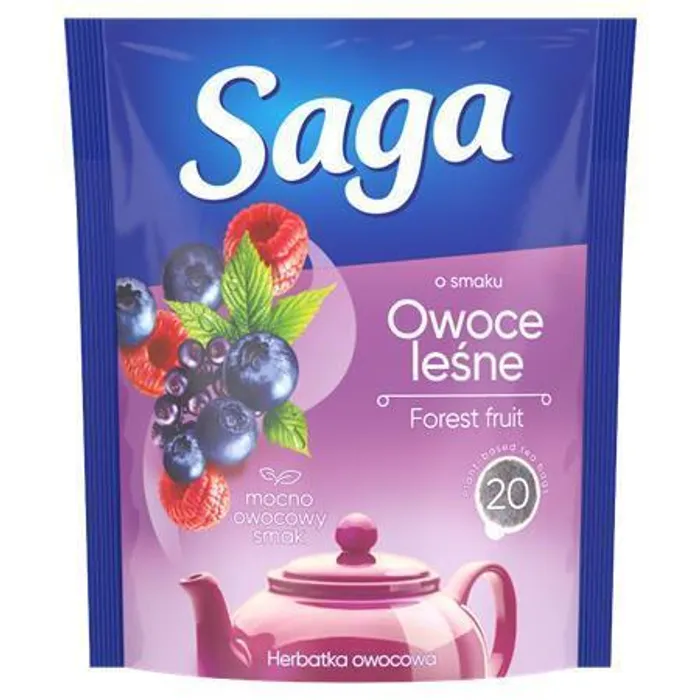 Hlavný obrázok produktu Ovocný čaj, lesní ovoce, šípek, 20x1,7 g, SAGA