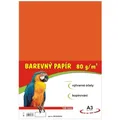 Papier na výtvarnú výchovu A3, 80 g/m², oranžový, 100 listov